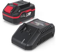 Lgap 18-3040 P Chargeur Et Batterie Kit De Démarrage (18 V Li-Ion,Batterie 4 Ah Et Chargeur Rapide 3 A,Puissance De La Batterie 72 Wh,Caoutchouc Antidérapant,Indicateur De Capacité,