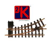 LGB 12100 Échelle G Rails Courbes à Aiguillage Gauche 45mm 1:22,5