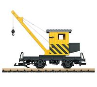 LGB - 40043 Chariot de Grue - Grue rotative avec Crochet - Accessoire de Charge Fonctionnel - Modèle détaillé - Convient pour l'extérieur - À partir de 15 Ans - Voie G - Échelle 1:22,5