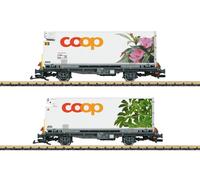 LGB L45885 Ensemble de wagons à conteneurs « Coop® » de la RhB
