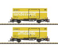 LGB L45886 Kit de wagons à conteneurs G Post RhB