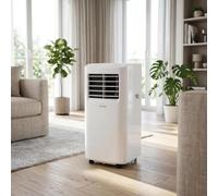 LGBBTI Climatiseur Mobile 12000 BTU WiFi Intelligent Télécommande Minuterie 24H Kit Évacuation Fenêtre Puissant Portable pour Maison Bureau 30m2 Économe Pris, White, 7000 BTU