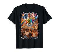 LGBT American Pride 1776-2026 USA Freedom March T-Shirt