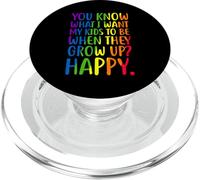 LGBT Awareness Parents Mom Dad Gay Pride Arc-en-Ciel PopSockets PopGrip pour MagSafe