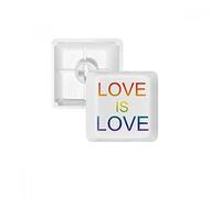 LGBT Drapeau Arc-en-Ciel l'amour est Amour PBT Keycaps pour Clavier Mécanique Blanc OEM sans Marquage d'impression R3 Multicolore