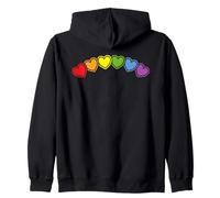 LGBT Gay Pride Cœur Arc-en-Ciel pour l'amour et l'égalité Sweat à Capuche