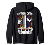 LGBT Gay Pride Month Lecteur de Disque de Golf Breaking Chains Birdie Sweat à Capuche