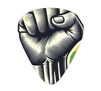 LGBT-Gay-Pride-Power Lot de 12 médiators avec 3 épaisseurs et boîte de rangement, médiators en ABS pour guitare basse électrique