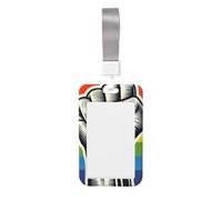 LGBT-Gay-Pride-Power Porte-badge vertical ABS avec film de numérisation transparent