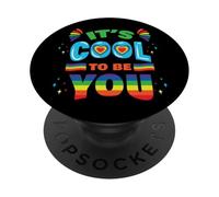 LGBT Gentillesse Motivation Mois de la fierté C'est Cool PopSockets PopGrip Adhésif