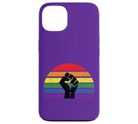 LGBT Pride Flag Fist BLM Black Lives Matter Vintage Retro Coque pour iPhone 13