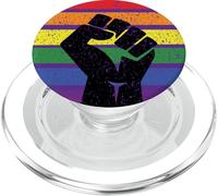 LGBT Pride Flag Fist BLM Black Lives Matter Vintage Retro PopSockets PopGrip pour MagSafe