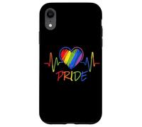LGBT Pride Heartbeat Rainbow LGBTQ Gay Pride Coque pour iPhone XR