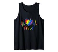 LGBT Pride Heartbeat Rainbow LGBTQ Gay Pride Débardeur