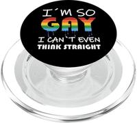 LGBT Pride I'm So Gay I Can't Even Think Straight PopSockets PopGrip pour MagSafe