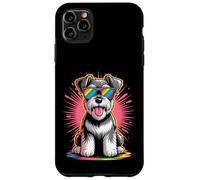 LGBT Pride Schnauzer Shirt Lunettes de soleil arc-en-ciel Coque pour iPhone 11 Pro Max
