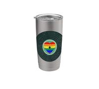 LGBT Pride Vintage Retro Années 80 et 90 Gobelet isotherme en acier inoxydable double paroi