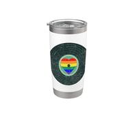 LGBT Pride Vintage Retro Années 80 et 90 Gobelet isotherme en acier inoxydable double paroi