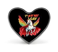 LGBT Unicorn Rainbow Gay Brooch Pins Heart Badge Collar Lapel Pins Dress Coat Accessories for Women Men