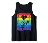 LGBTQ Arc-en-ciel Battement de Coeur Féminin Gay Pride Égalité Débardeur