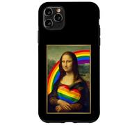 LGBTQ Arc-en-Ciel Mona Lisa Cœur Égalité Pride Coque pour iPhone 11 Pro Max