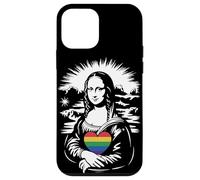 LGBTQ Arc-en-Ciel Mona Lisa Cœur Égalité Pride Coque pour iPhone 12 Mini