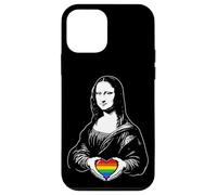 LGBTQ Arc-en-Ciel Mona Lisa Cœur Égalité Pride Coque pour iPhone 12 Mini