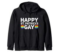 LGBTQ Arc-en-Ciel Trèfle Lesbiennes Gay Pride St Patricks Sweat à Capuche