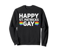 LGBTQ Arc-en-Ciel Trèfle Lesbiennes Gay Pride St Patricks Sweatshirt