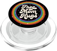 LGBTQ Free Mom Hugs Gay Pride LGBT Ally Rainbow Mother's Day PopSockets PopGrip pour MagSafe