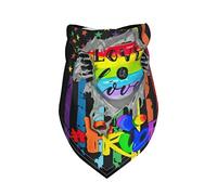 LGBTQ Gay Pride Rainbow Pride Month Lesbian Bisexual Summer Dog Bandanas Boy Bulk Puppy Foulard Réglable Doux Triangle Bavoirs Accessoires pour Petits Moyens Grands Chiens Chats