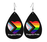 LGBTQ Gay Progress Ally Pride Drapeau pendantes en forme de larme femmes