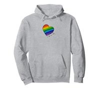LGBTQ I am an Ally - Cœur Arc-en-Ciel Gay, Lesbienne, bifierté Sweat à Capuche