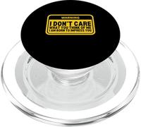 LGBTQ - I Don't Care What You Think About me PopSockets PopGrip pour MagSafe