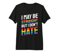 LGBTQ I May Be Straight Rainbow Gay LGBT Pride Month T-Shirt Haut de Gamme