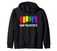 LGBTQ LGBTQ Skyline de San Francisco Sweat à Capuche