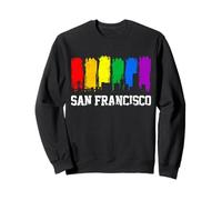 LGBTQ LGBTQ Skyline de San Francisco Sweatshirt