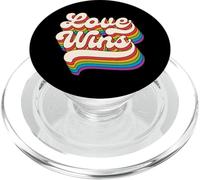 LGBTQ Love Wins Gay Pride LGBT Ally Rainbow Flag Vintage PopSockets PopGrip pour MagSafe