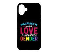 LGBTQ Marriage is About Love Gay LGBT Pride Month Coque pour iPhone 16 Plus
