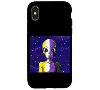 LGBTQ Non Binaire Extraterrestre Science-Fiction Coque pour iPhone X/XS