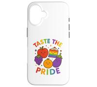 LGBTQ Pride Shirt Taste The Pride Frutiy Rainbow Flag Coque pour iPhone 16
