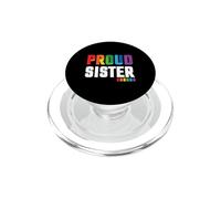 LGBTQ Proud Sister Rainbow Gay LGBT Pride Month PopSockets PopGrip pour MagSafe
