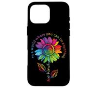 LGBTQ Rainbow Sunflower World Flower Pride Be Equality Kind Coque pour iPhone 16 Pro Max