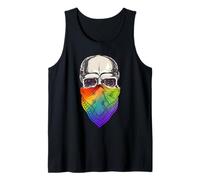 LGBTQ Skeleton Skull Bandana Rainbow Flag Equal Gay Pride Débardeur