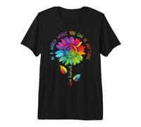 LGBTQ Tournesol Arc-en-Ciel Be Enfant Gay Love Pride Fleur T-Shirt Haut de Gamme