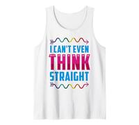 LGBTQI I Can't Even Think Straight Rainbow Pride Hommes Femmes Débardeur