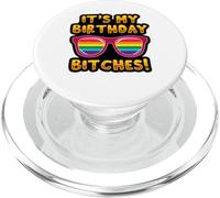 LGBTQI It's My Birthday Bitches Pride Rainbow Hommes Femmes PopSockets PopGrip pour MagSafe