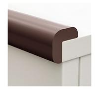 LGChobby Protecteur d'angle De Mur De Protection, Mousse De Protection De Bord De Table DÉpaisse en Forme De L, Bandes De Bord De Meubles Autocollantes De Bureau À Domicile (Color : Brown, Size : 5m)
