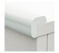 LGChobby Protecteur d'angle de Mur De Protection, Mousse De Protection De Bord De Table, Dissé en Forme De L, Bandes De Bord De Meubles Autocollantes De Bureau À Domicile (Color : White-B, Size : 10m)