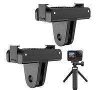 LgCiXli Lot de 2 supports d'adaptateur magnétiques pour DJl 0smo Action 5 Pr0, 4 & 3 | Système de libération rapide pour prise de vue dynamique | Double fusible à griffe et aluminium CNC